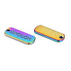 Rainbow Color Alloy Charms PALLOY-S180-246-NR-3