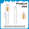 Glass Bottle Pendants GLAA-PH0007-29-2