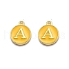 Golden Plated Alloy Enamel Charms ENAM-Q437-13A-1