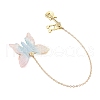 3Pcs Butterfly Acrylic & Alloy Musical Note Guitar Charm Bookmark AJEW-JK00381-5