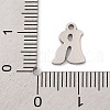 Non-Tarnish 201 Stainless Steel Charms STAS-U016-01P-R-3