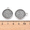 Tibetan Style Alloy Pendant Cabochon Settings PALLOY-N178-09AS-3