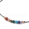 Chakra Adjustable Braided Nylon Thread Bracelets for Men Women BJEW-JB11652-01-3