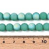 Frosted Opaque Glass Beads Strands GLAA-T032-P8mm-MBB12A-4