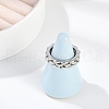 304 Stainless Steel Finger Ring for Women RJEW-A052-01A-P-3
