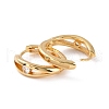 Small Clear Cubic Zirconia Hoop Earring for Women EJEW-C002-03G-RS-2