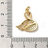 Rack Plating Brass Micro Pave Cubic Zirconia Pendants X-KK-K377-31G-3