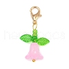 8Pcs Tulip Acrylic & Glass Pendant Decorations HJEW-JM03081-01-3