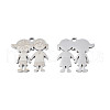 Non-Tarnish 201 Stainless Steel Pendants STAS-N091-147P-2