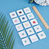 HOBBIESAY 15Pcs Clear Window Plastic Loose Diamond Boxes OBOX-HY0001-02A-6
