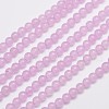 Natural & Dyed Malaysia Jade Bead Strands G-A146-4mm-A17-1