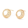 Brass Stud Earrings KK-K333-43G-1