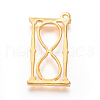 Zinc Alloy Open Back Bezel Pendants PALLOY-E564-12G-2