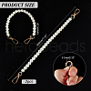   2Pcs Plastic Imitation Pearl Bag Chain Shoulder FIND-PH0018-52-2