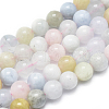 Natura Morganite Beads Strands G-D0001-03-8mm-1