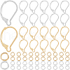 SOFPLATE 80Pcs 2 Color 304 Stainless Steel Leverback Earring Findings STAS-SP0001-19-1