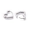 Tarnish Resistant 304 Stainless Steel Huggie Hoop Earrings EJEW-O099-07P-3