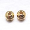 Round 925 Sterling Silver Spacer Beads STER-M103-04-3.5mm-G-1