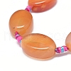 Natural Banded Agate/Striped Agate Beads Strands G-L544-010E-2