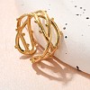 304 Stainless Steel Multi-layer Open Cuff Rings for Women STAS-Z108-03G-03-3