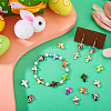 100Pcs 10 Colors Synthetic Turquoise Beads G-TA0002-14-15