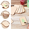 SOFPLATE 100Pcs Poplar Wood WOOD-SP0001-22-5