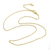 Brass Cable Chain Necklaces for Women NJEW-D302-48G-5
