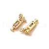 Brass Micro Pave Cubic Zirconia Pendants KK-K382-28G-03-2