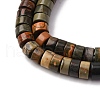 Natural Polychrome Jasper/Picasso Stone/Picasso Jasper Beads Strands G-Z006-C42-4