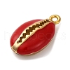 Brass Enamel Pendants KK-I276-24G-3