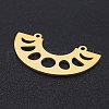 201 Stainless Steel Pendant Links STAS-S105-LA268-2