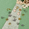 HOBBIESAY 80Pcs 2 Colors 304 Stainless Steel Clip-on Earring Findings STAS-HY0001-38-4