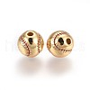 Brass Enamel Beads KK-L179-06G-2