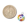 Opaque Acrylic & Seed Glass Pendants PALLOY-JF03837-2