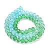 Transparent Painted Glass Beads Strands X1-DGLA-A034-T6mm-A17-5