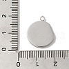 304 Stainless Steel Pendants STAS-B074-08P-09-3