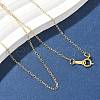 Brass Cable Chain Necklaces for Women Men NJEW-Z068-02G-02-1