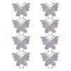 GOMAKERER 8Pcs Rhinestone Hot Melt Adhesive On The Back Appliques DIY-GO0001-87-1
