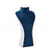 Bust Shaped PU Leather Jewelry Display Stands for Necklaces AJEW-A068-03B-2