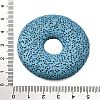 Natural Lava Rock Disc Big Pendants G-M203-02-01-3