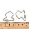 304 Stainless Steel Screw Carabiner Lock Charms STAS-C092-04C-P-3