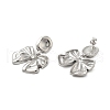 304 Stainless Steel Bowknot Stud Earrings for Women EJEW-U020-02P-2
