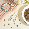SOFPLATE 240Pcs 8 Styles Tibetan Style Alloy Flower Beads Caps FIND-SP0001-64-4