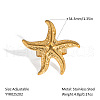 Ocean Themes Stainless Steel Adjustable Finger Rings for Women VG5206-1-2