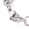 304 Stainless Steel Rolo Chain Bracelets BJEW-F433-01P-3