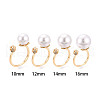 Brass Micro Pave Clear Cubic Zirconia Cuff Ring Settings KK-T076-19G-8