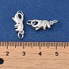 925 Sterling Silver Lobster Claw Clasps with Jump Rings STER-D006-15S-3