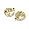 UV Plating Alloy Rhinestone Pendants FIND-B039-02G-08-2