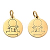 304 Stainless Steel Charms STAS-D050-07G-16-1