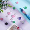 AHADERMAKERS 60pcs 6 colors Resin Rhinestone Beads RESI-GA0001-26-5